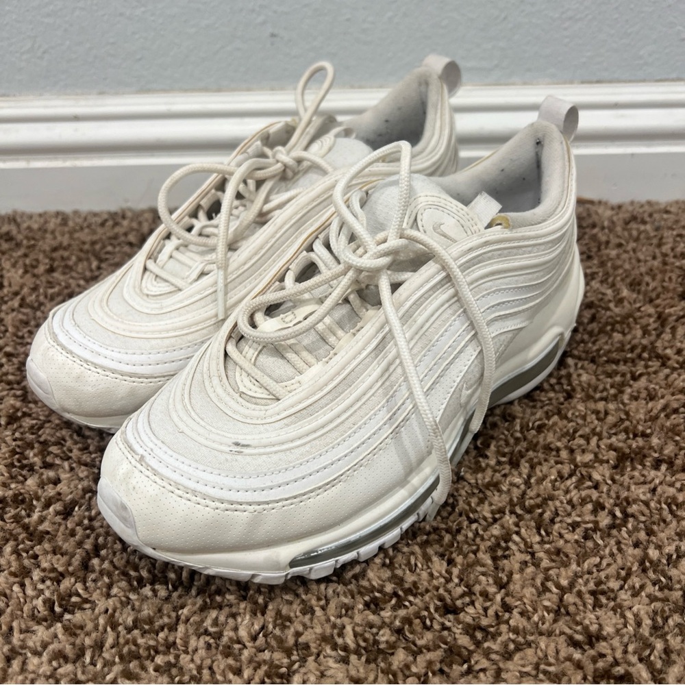 White Nike Air Max 97 Sneakers Size 5.5y